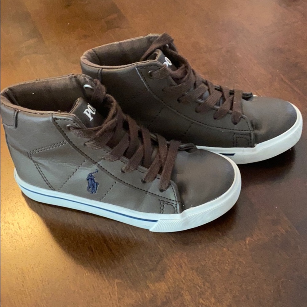 Boys Polo Ralph Lauren high top sneakers
